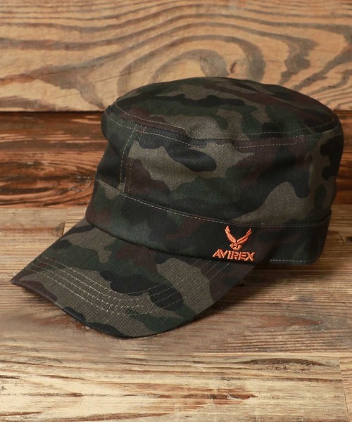 AVIREX（アヴィレックス）の「AVIREX/アヴィレックス Work Cap/ロゴ ワンポイント刺繍 ワークキャップ（キャップ・メンズ・ベージュ系その他/ブラック系その他4/ネイビー/ベージュ/グリーン系その他2/グリーン系その他/ブルー系その他/ブラック系その他/ブラック系その他3/ブラック系その他2/カーキ/ブラック/ベージュ系その他2・XL/FREE）」の11枚目の写真