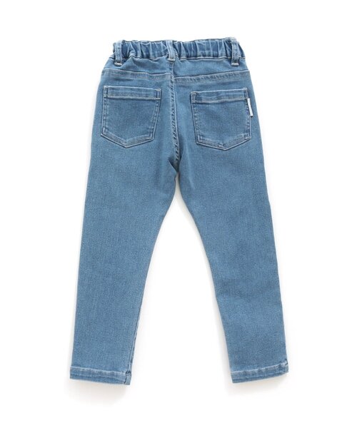 apres les cours（アプレレクール）の「デニム/7days Style pants_ストレッチ_10分丈（デニムパンツ・キッズ・ネイビー/ブルー・120/90/80/140/100/110/130）」の15枚目の写真