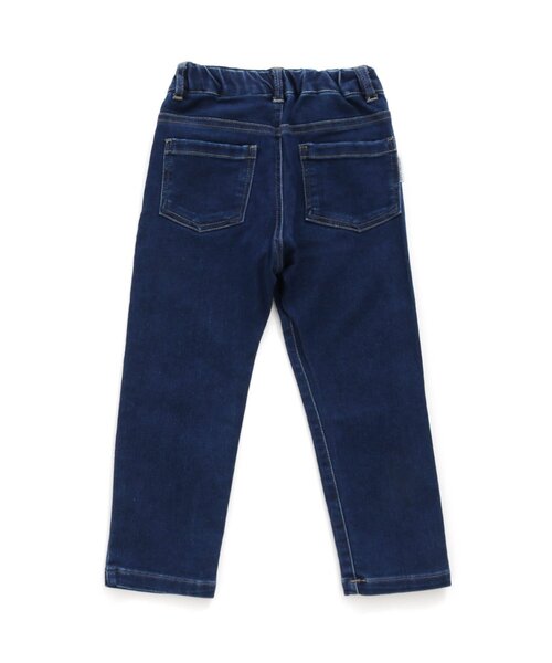 apres les cours（アプレレクール）の「デニム/7days Style pants_ストレッチ_10分丈（デニムパンツ・キッズ・ネイビー/ブルー・120/90/80/140/100/110/130）」の16枚目の写真