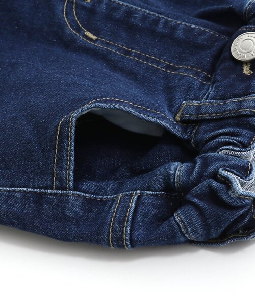apres les cours（アプレレクール）の「デニム/7days Style pants_ストレッチ_10分丈（デニムパンツ・キッズ・ネイビー/ブルー・120/90/80/140/100/110/130）」の19枚目の写真