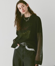 soerte | OVERSIZE LINEN MESH KNIT/オーバーサイズリネンメッシュニット(ニット/セーター)