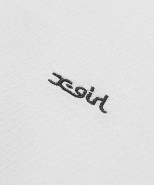 X-girl（エックスガール）の「FACE S/S TEE（Tシャツ/カットソー・レディース・ホワイト/ピンク/チャコール・S/M/L/XL）」の15枚目の写真