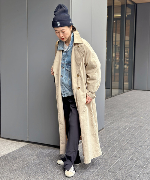 AP STUDIO(エーピーストゥディオ)の「Basic ナイロントレンチコート(トレンチコート・レディース・ベージュ・36/38)」の13枚目の写真