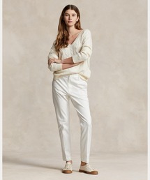 クロップド スリム フィット ツイル チノ パンツ