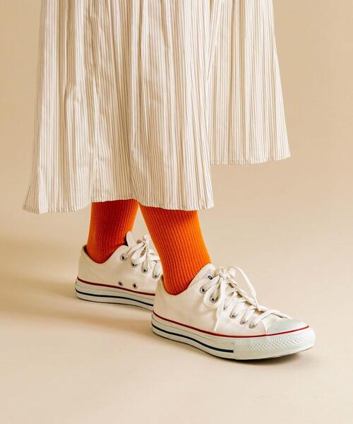 SMELLY（スメリー）の「カラーリブソックス（ソックス/靴下・レディース・ライトブルー/オレンジ/ラベンダー/ミント・22/25（85-100））」の19枚目の写真