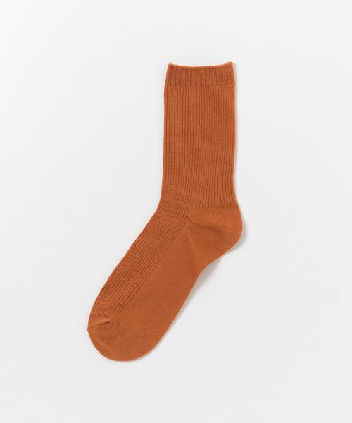 SMELLY（スメリー）の「カラーリブソックス（ソックス/靴下・レディース・ライトブルー/オレンジ/ラベンダー/ミント・22/25（85-100））」の21枚目の写真