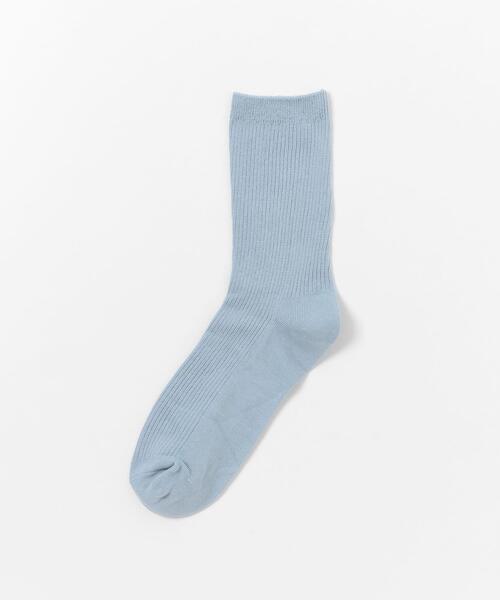 SMELLY（スメリー）の「カラーリブソックス（ソックス/靴下・レディース・ライトブルー/オレンジ/ラベンダー/ミント・22/25（85-100））」の7枚目の写真