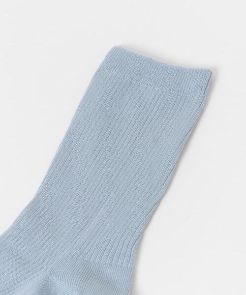 SMELLY（スメリー）の「カラーリブソックス（ソックス/靴下・レディース・ライトブルー/オレンジ/ラベンダー/ミント・22/25（85-100））」の8枚目の写真