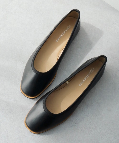 Green　Parks（グリーンパークス）の「・souvenirvelle　　ピースパンプス（パンプス・レディース・ブラック/アイボリー/パイソン・S/M/L/LL）」の3枚目の写真