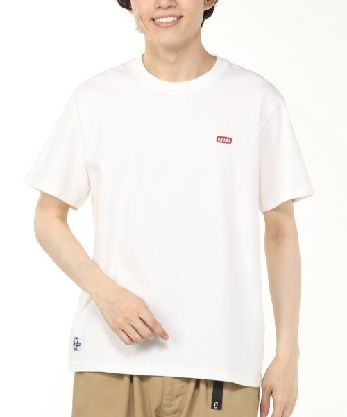 CHUMS（チャムス）の「CHUMS/チャムス Tシャツ 半袖 ブービーロゴ ブービーバード バックプリント 定番 CH01-2279（Tシャツ/カットソー・メンズ・ホワイト/ライトブルー/ホワイト×ネイビー/ブラック/グレイッシュベージュ/レインボー/ブルー/オレンジ/ネイビー/ホワイト×グリーン/グリーン×オレンジ・XXL/M/L/XL/2XL）」の12枚目の写真