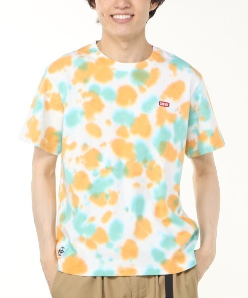 CHUMS（チャムス）の「CHUMS/チャムス Tシャツ 半袖 ブービーロゴ ブービーバード バックプリント 定番 CH01-2279（Tシャツ/カットソー・メンズ・ホワイト/ライトブルー/ホワイト×ネイビー/ブラック/グレイッシュベージュ/レインボー/ブルー/オレンジ/ネイビー/ホワイト×グリーン/グリーン×オレンジ・XXL/M/L/XL/2XL）」の19枚目の写真