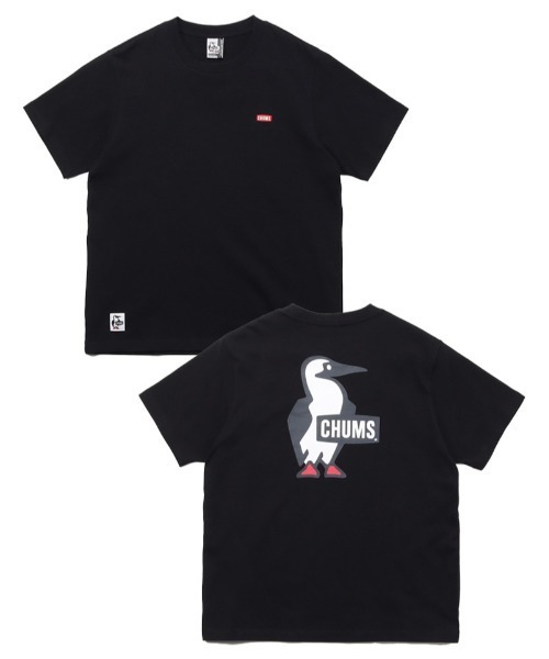 CHUMS（チャムス）の「CHUMS/チャムス Tシャツ 半袖 ブービーロゴ ブービーバード バックプリント 定番 CH01-2279（Tシャツ/カットソー・メンズ・ホワイト/ライトブルー/ホワイト×ネイビー/ブラック/グレイッシュベージュ/レインボー/ブルー/オレンジ/ネイビー/ホワイト×グリーン/グリーン×オレンジ・XXL/M/L/XL/2XL）」の22枚目の写真