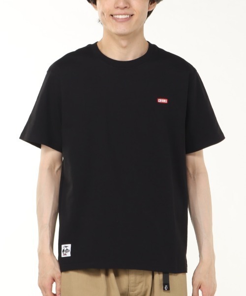 CHUMS（チャムス）の「CHUMS/チャムス Tシャツ 半袖 ブービーロゴ ブービーバード バックプリント 定番 CH01-2279（Tシャツ/カットソー・メンズ・ホワイト/ライトブルー/ホワイト×ネイビー/ブラック/グレイッシュベージュ/レインボー/ブルー/オレンジ/ネイビー/ホワイト×グリーン/グリーン×オレンジ・XXL/M/L/XL/2XL）」の15枚目の写真