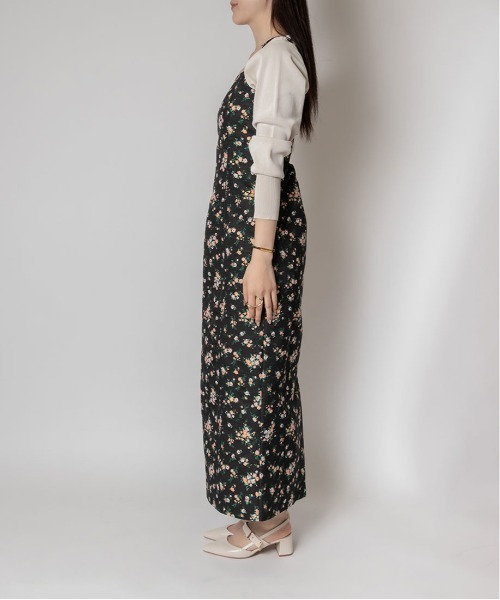 RANDA（ランダ）の「デニムライクフラワーキャミワンピース（ワンピース・レディース・ベージュ/オレンジ/パープル・0/1）」の21枚目の写真