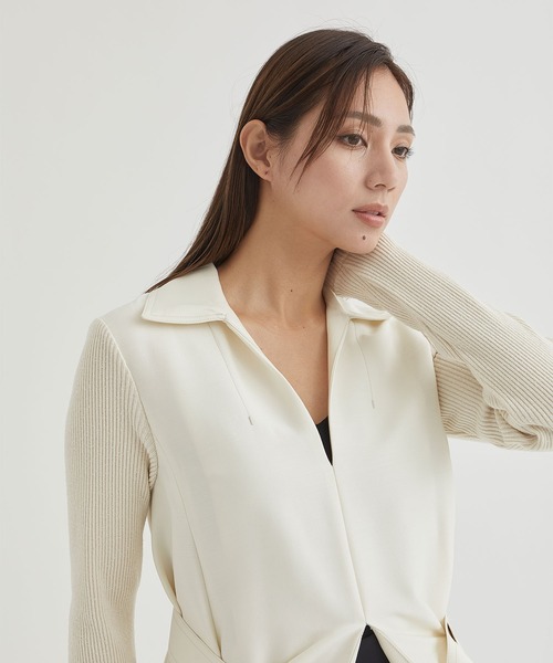 HARUNOBUMURATA / ハルノブムラタ】GRACEY/レイヤードリブドレス