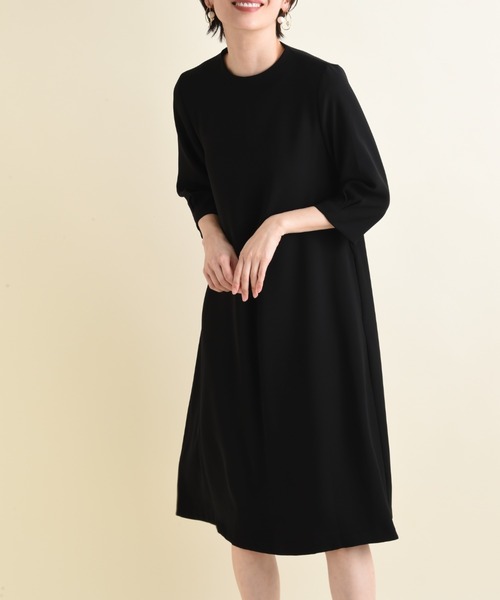 anana(アナナ)の「【anana】後パール付きワンピース(ワンピース・レディース・ブラック/グレイッシュベージュ・FREE)」の12枚目の写真