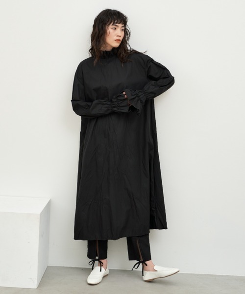 Libra Cue（リブラ キュー）の「フロントリボンパンツ（スラックス・レディース・グレイッシュベージュ/ブラック・FREE）」の3枚目の写真