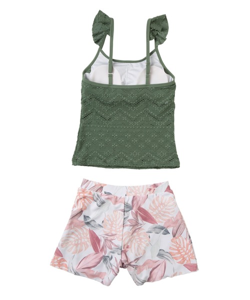 ROXY（ロキシー）の「MINI MERMAID/ロキシーキッズ総柄タンキニ(水着)（水着・キッズ・パープル/カーキ・110/120/130/140/150）」の3枚目の写真