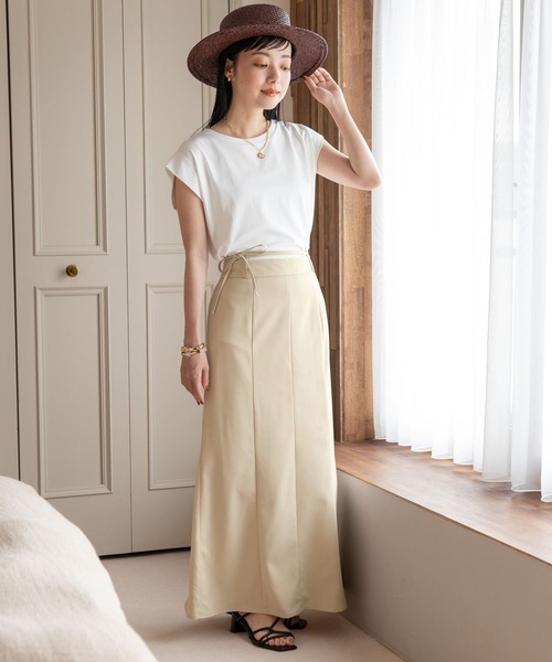 LOWRYS FARM(ローリーズファーム)の「スタイルUP/2WAYフレアスカート 163107(スカート・レディース・ブラウン/ブラック/アイボリー・SMALL/MEDIUM/LARGE)」の6枚目の写真