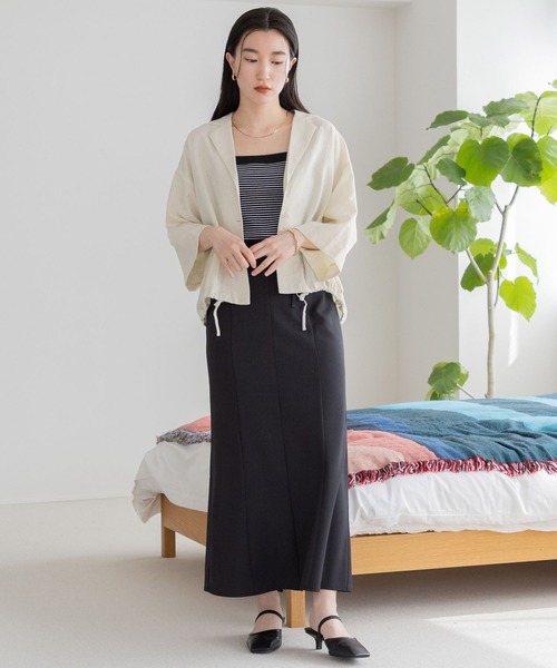 LOWRYS FARM(ローリーズファーム)の「スタイルUP/2WAYフレアスカート 163107(スカート・レディース・ブラウン/ブラック/アイボリー・SMALL/MEDIUM/LARGE)」の12枚目の写真