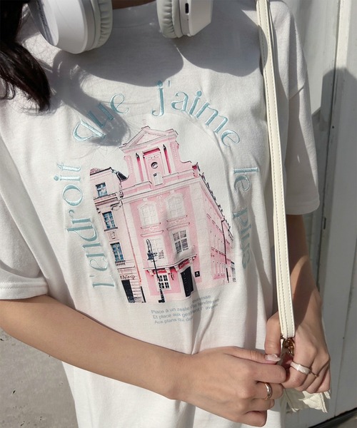 one after another NICE CLAUP(ワンアフターアナザーナイスクラップ)の「ルーズなオーバーサイズ/フォトアソートTシャツ(Tシャツ/カットソー・レディース・ホワイト/ホワイト系その他/ホワイト系その他2・FREE)」の5枚目の写真