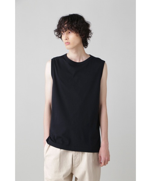 MHL.（エムエイチエル）の「GARMENT DYE BASIC JERSEY（Tシャツ/カットソー・メンズ・ブラック/ホワイト/グリーン系その他・LARGE/MEDIUM）」の3枚目の写真