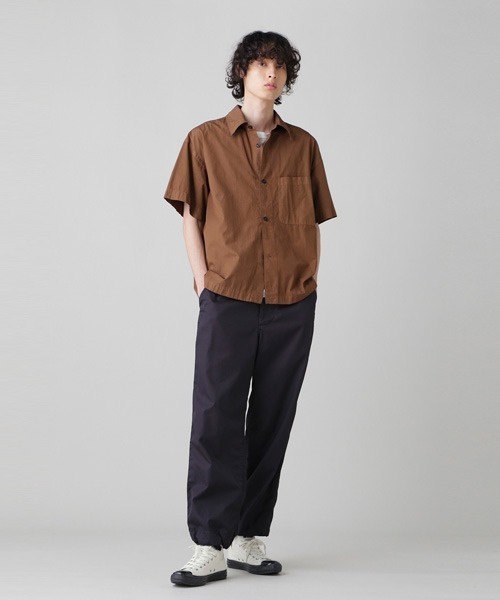 MHL.（エムエイチエル）の「GARMENT DYE BASIC JERSEY（Tシャツ/カットソー・メンズ・ブラック/ホワイト/グリーン系その他・LARGE/MEDIUM）」の19枚目の写真
