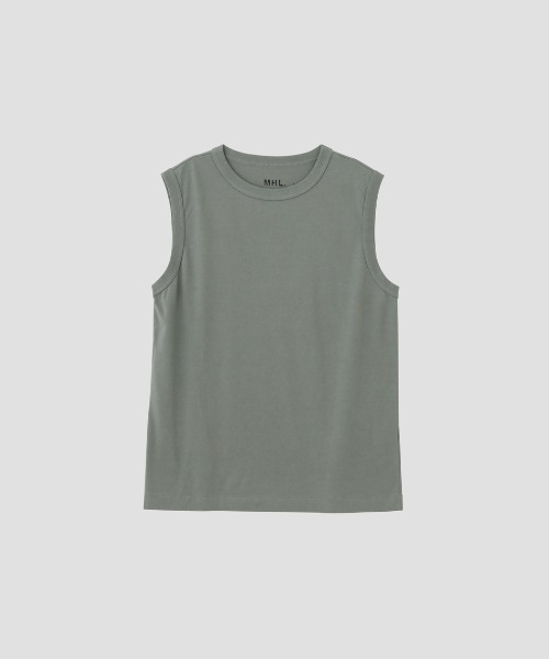 MHL.（エムエイチエル）の「GARMENT DYE BASIC JERSEY（Tシャツ/カットソー・メンズ・ブラック/ホワイト/グリーン系その他・LARGE/MEDIUM）」の17枚目の写真