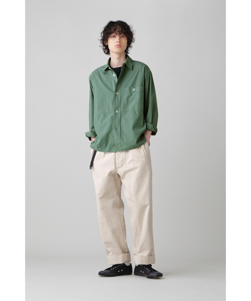 MHL.（エムエイチエル）の「GARMENT DYE BASIC JERSEY（Tシャツ/カットソー・メンズ・ブラック/ホワイト/グリーン系その他・LARGE/MEDIUM）」の8枚目の写真