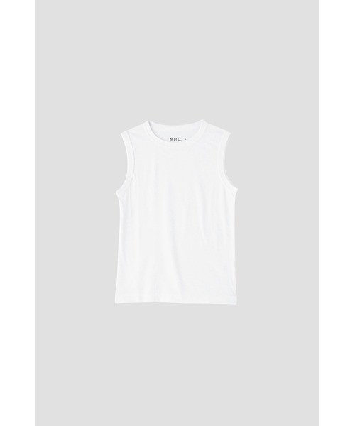 MHL.（エムエイチエル）の「GARMENT DYE BASIC JERSEY（Tシャツ/カットソー・メンズ・ブラック/ホワイト/グリーン系その他・LARGE/MEDIUM）」の6枚目の写真