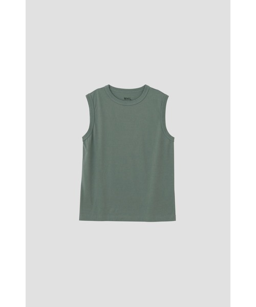 MHL.（エムエイチエル）の「GARMENT DYE BASIC JERSEY（Tシャツ/カットソー・メンズ・ブラック/ホワイト/グリーン系その他・LARGE/MEDIUM）」の12枚目の写真