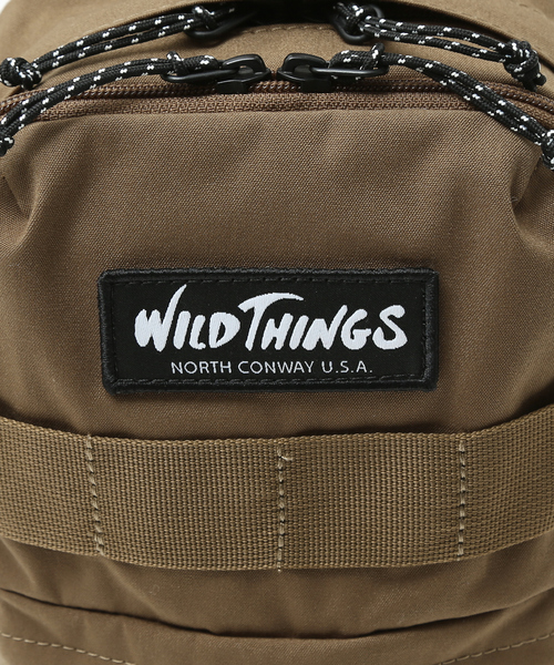 WILD THINGS(ワイルドシングス)の「【WILD THINGS/ワイルドシングス】ワンポイントロゴ ボディバッグ/スリングバッグ/ワンショルダー(ショルダーバッグ・メンズ・ダークベージュ/カーキ/ブラック・フリー)」の10枚目の写真