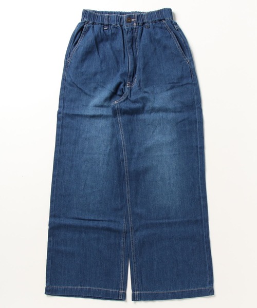 folka（フォルカ）の「1- 綿麻デニム ワイドパンツ  綿  麻 デニム ワイド パンツ ジーンズ コットン（デニムパンツ・レディース・ワンウォッシュ/ダークインディゴブルー/ライトインディゴブルー・FREE）」の21枚目の写真
