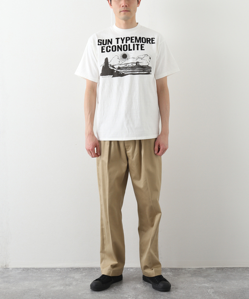 WESTOVERALLS（ウエストオーバーオールズ）の「【WESTOVERALLS / ウェストオーバーオールズ】MONUMENT VALLEY T（Tシャツ/カットソー・メンズ・ホワイト・LARGE）」の5枚目の写真