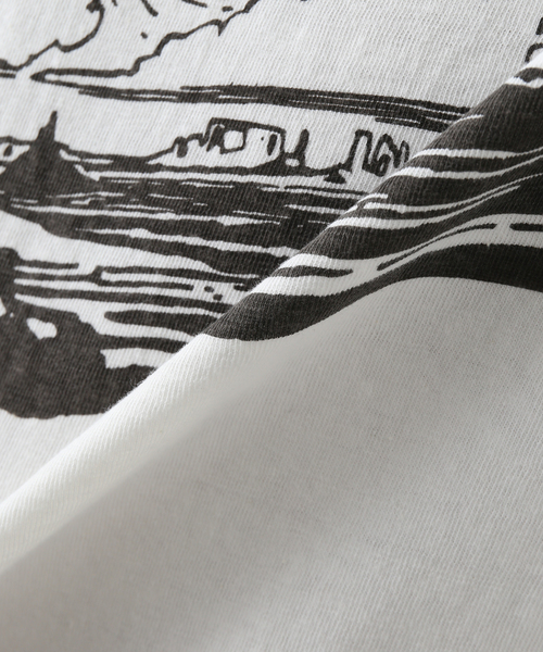 WESTOVERALLS（ウエストオーバーオールズ）の「【WESTOVERALLS / ウェストオーバーオールズ】MONUMENT VALLEY T（Tシャツ/カットソー・メンズ・ホワイト・LARGE）」の3枚目の写真
