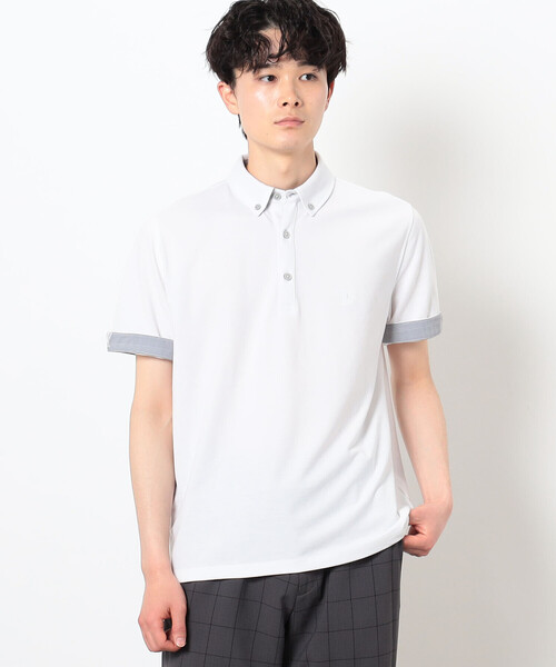 COMME　CA COMMUNE（コムサコミューン）の「バーズアイ ポロシャツ（ポロシャツ・メンズ・ネイビー/ブルー/ホワイト/チャコール/グリーン・XL/L/S/M）」の14枚目の写真