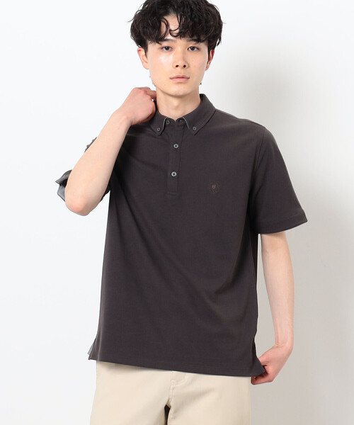 COMME　CA COMMUNE（コムサコミューン）の「バーズアイ ポロシャツ（ポロシャツ・メンズ・ネイビー/ブルー/ホワイト/チャコール/グリーン・XL/L/S/M）」の8枚目の写真