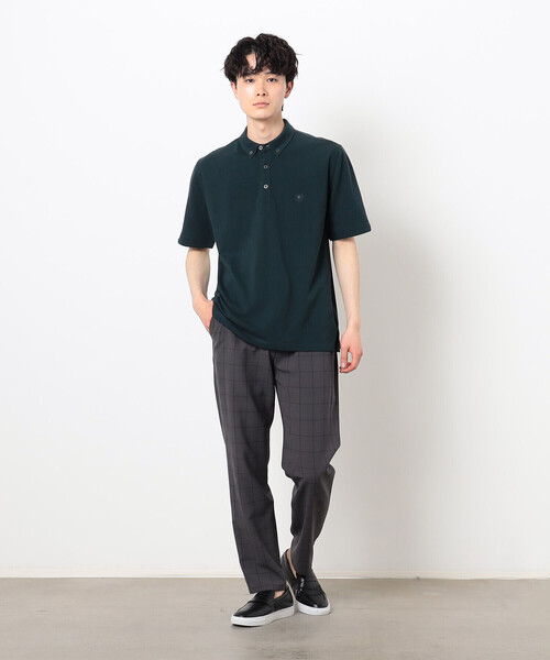 COMME　CA COMMUNE（コムサコミューン）の「バーズアイ ポロシャツ（ポロシャツ・メンズ・ネイビー/ブルー/ホワイト/チャコール/グリーン・XL/L/S/M）」の12枚目の写真