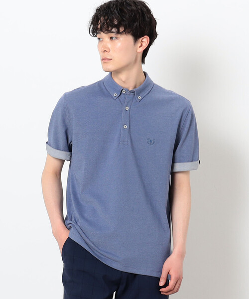 COMME　CA COMMUNE（コムサコミューン）の「バーズアイ ポロシャツ（ポロシャツ・メンズ・ネイビー/ブルー/ホワイト/チャコール/グリーン・XL/L/S/M）」の21枚目の写真