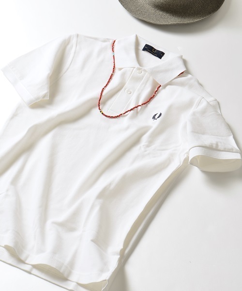 FRED PERRY(フレッドペリー)の「FRED PERRY(フレッドペリー): ポロシャツ(ポロシャツ・メンズ・ブラック/ホワイト・38/40/36)」の1枚目の写真