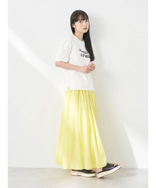 earth music&ecology(アースミュージックアンドエコロジー)の「フォルムスリーブ刺繍ロゴTEE(Tシャツ/カットソー・レディース・ミント/クリーム/オフホワイト・FREE)」の13枚目の写真