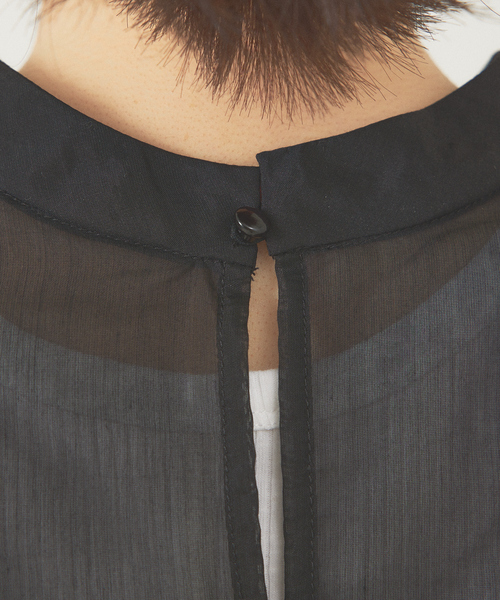 abahouse mavie（アバハウスマヴィ）の「シアーフレア袖ブラウス（シャツ/ブラウス・レディース・ホワイト/ブラック/オレンジ・フリー）」の15枚目の写真