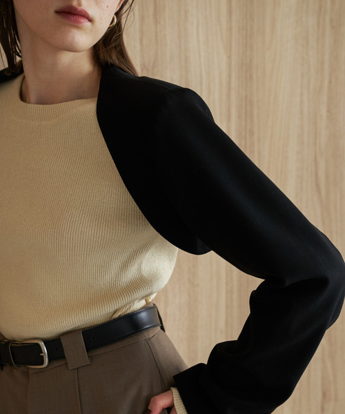 EMMA LIMBER(エマリンバー)の「Layered Jacket(テーラードジャケット・レディース・ブラック/クリーム・M/S)」の15枚目の写真