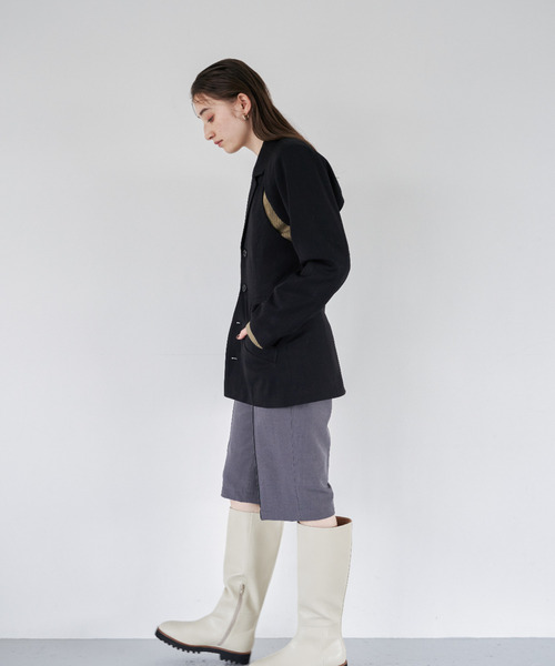 EMMA LIMBER(エマリンバー)の「Layered Jacket(テーラードジャケット・レディース・ブラック/クリーム・M/S)」の13枚目の写真