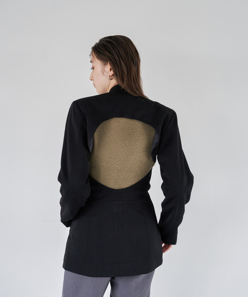 EMMA LIMBER(エマリンバー)の「Layered Jacket(テーラードジャケット・レディース・ブラック/クリーム・M/S)」の16枚目の写真