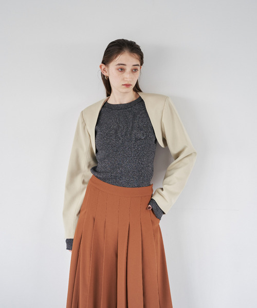 EMMA LIMBER(エマリンバー)の「Layered Jacket(テーラードジャケット・レディース・ブラック/クリーム・M/S)」の20枚目の写真