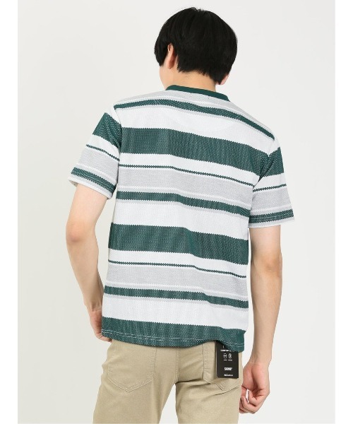 m.f.editorial(エムエフエディトリアル)の「m.f.エディトリアル メンズ ポップコーンボーダー クルーネック長袖Tシャツ(Tシャツ/カットソー・メンズ・ネイビー/グリーン系その他・X-LARGE/LARGE/MEDIUM)」の13枚目の写真