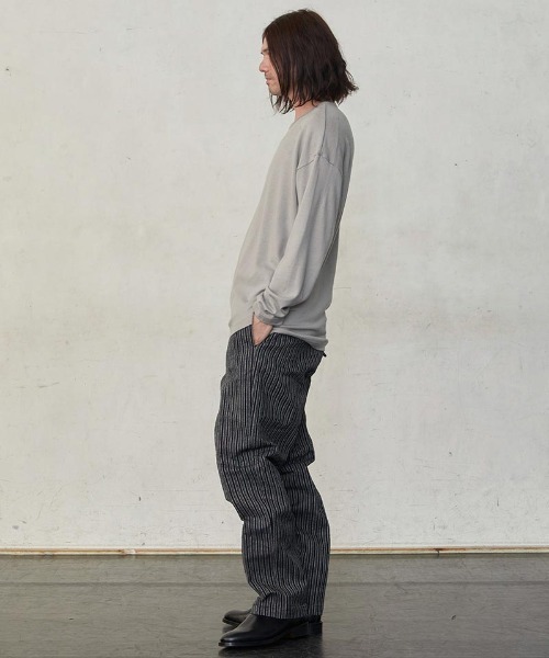 EGO TRIPPING（エゴトリッピング）の「mlt4327-WASHABLE WOOL TEE カットソー（Tシャツ/カットソー・メンズ・ダークベージュ/ライトグレー/ブラック・46/48）」の15枚目の写真