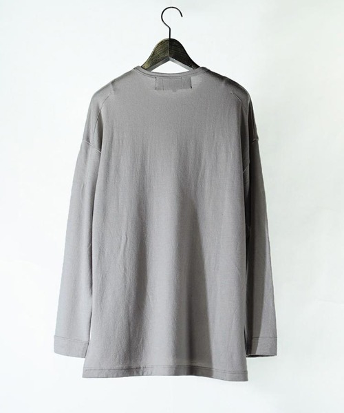 EGO TRIPPING（エゴトリッピング）の「mlt4327-WASHABLE WOOL TEE カットソー（Tシャツ/カットソー・メンズ・ダークベージュ/ライトグレー/ブラック・46/48）」の14枚目の写真