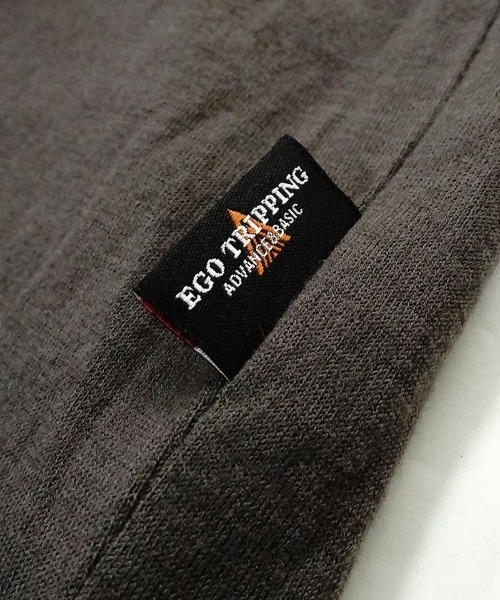 EGO TRIPPING（エゴトリッピング）の「mlt4327-WASHABLE WOOL TEE カットソー（Tシャツ/カットソー・メンズ・ダークベージュ/ライトグレー/ブラック・46/48）」の16枚目の写真